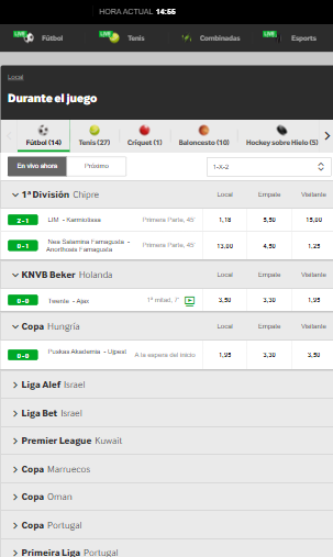 App Móvil de Betway