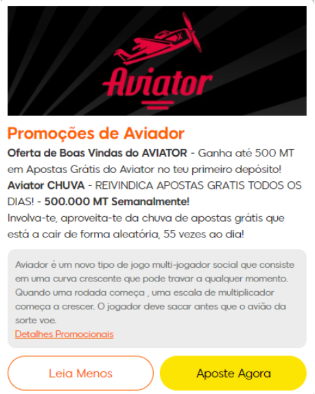 Bónus de Aviator nas casas de apostas moçambicanas Bónus em sites de apostas em Moçambique