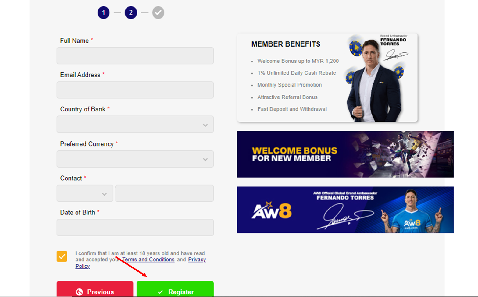 Complete Sign-Up